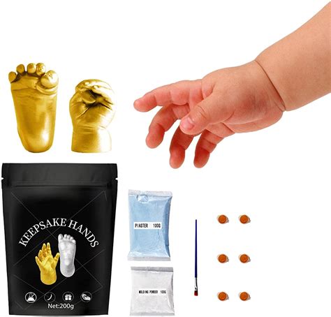 newborn handprint footprint kit|plaster kits for baby handprints.